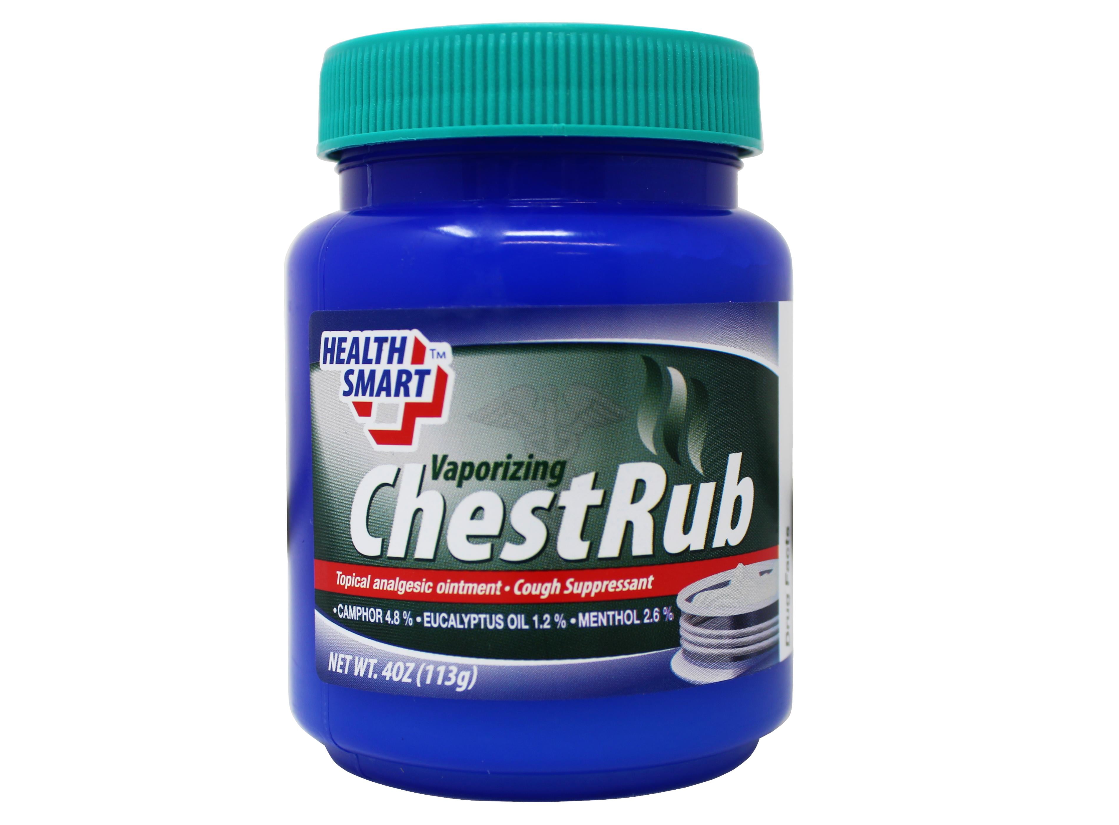 Health Smart Vaporizing Chest Rub, Soothing Relief for Cough & Congestion, 4 Ounce