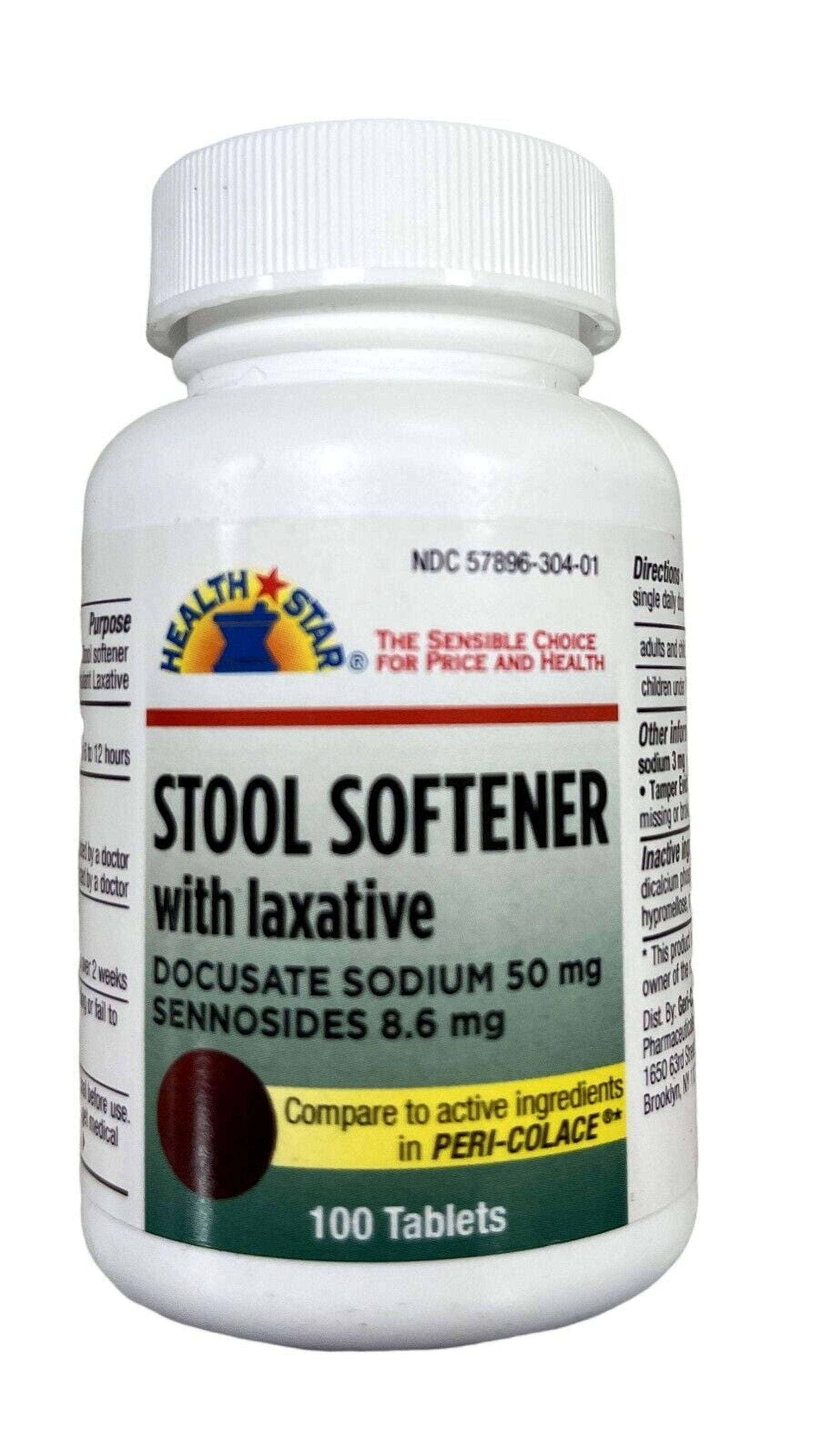 Health Star Stool Softener + Laxative ( Senna Plus ) 100 Tablets