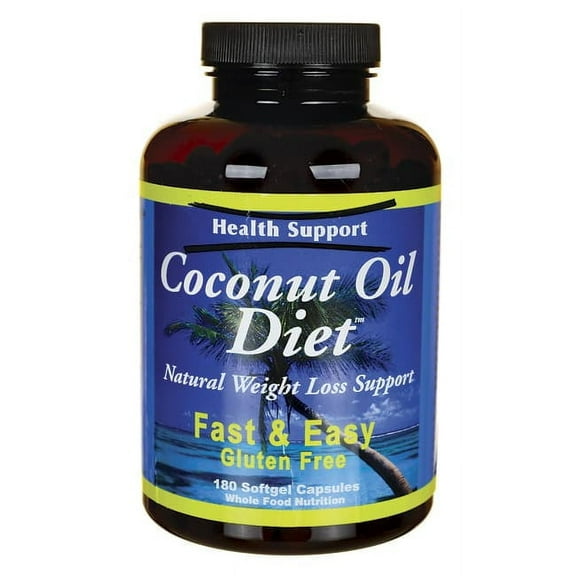 Health Support Coconut Oil Diet - 180 Softgel Capsules
