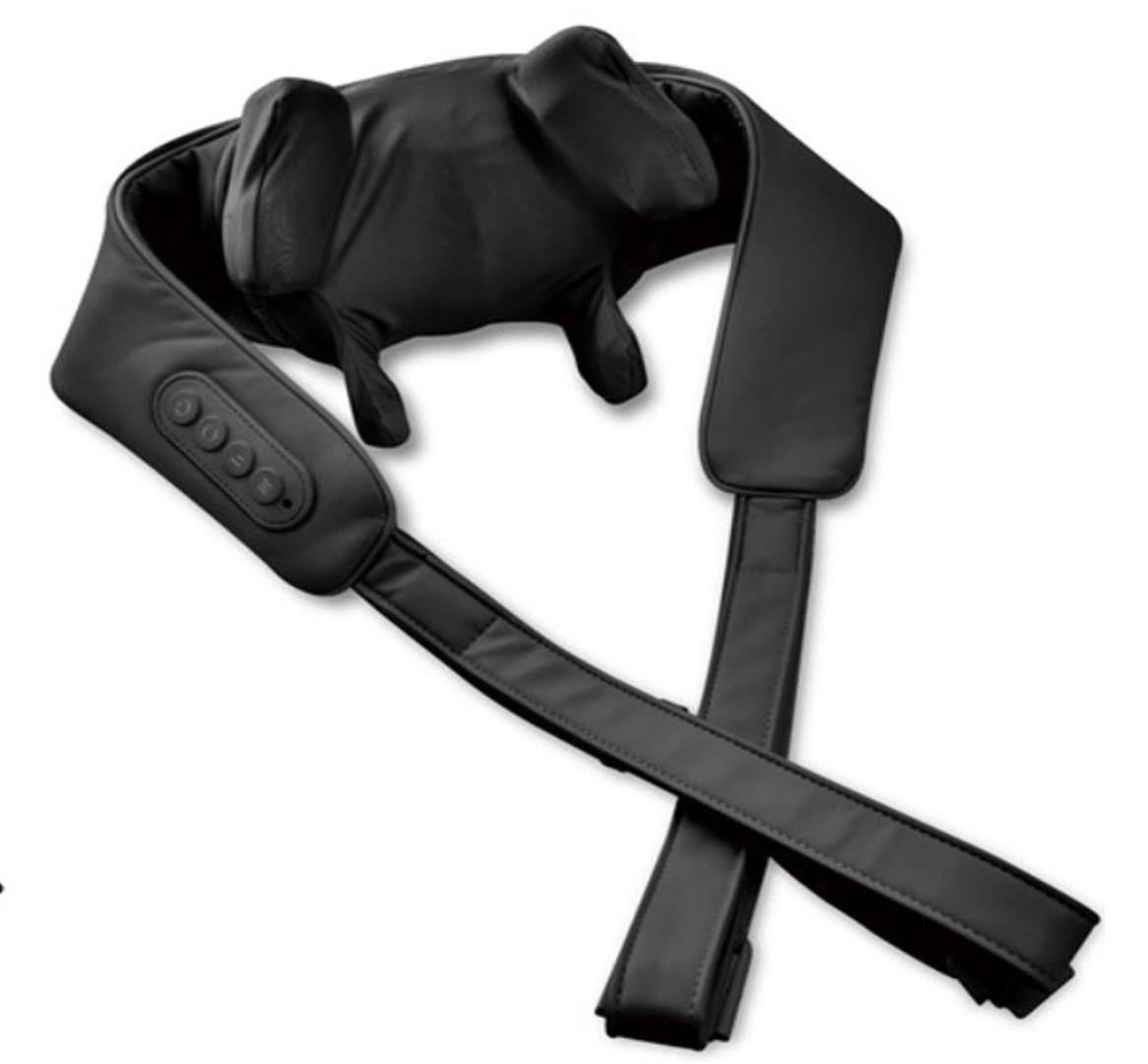 Health Touch Neck and Shoulder Shiatsu Massager with Soothing Heat, Deep Kneading, Black Color.