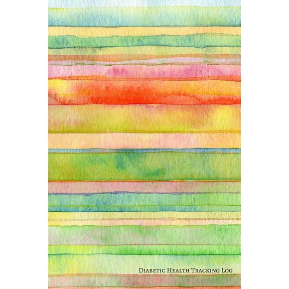 Health Tracking Log: 12 Week Diabetic Health Tracking Log (Striped) (Paperback)