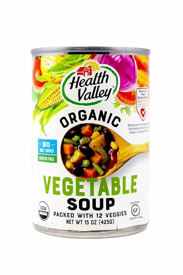 Health Valley Organic Vegetable Soup No Salt Added 15 fl oz