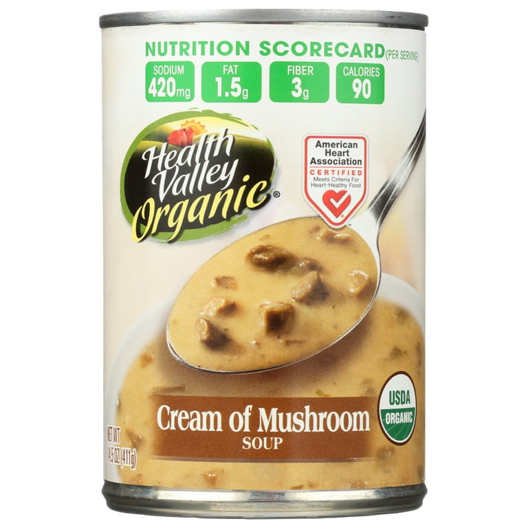 Cadia Organic Creamy Mushroom Soup, 14.1 oz.