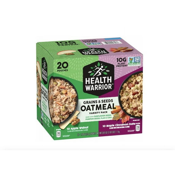 Health Warrior Oatmeal Variety Pack(20 individual Packs)