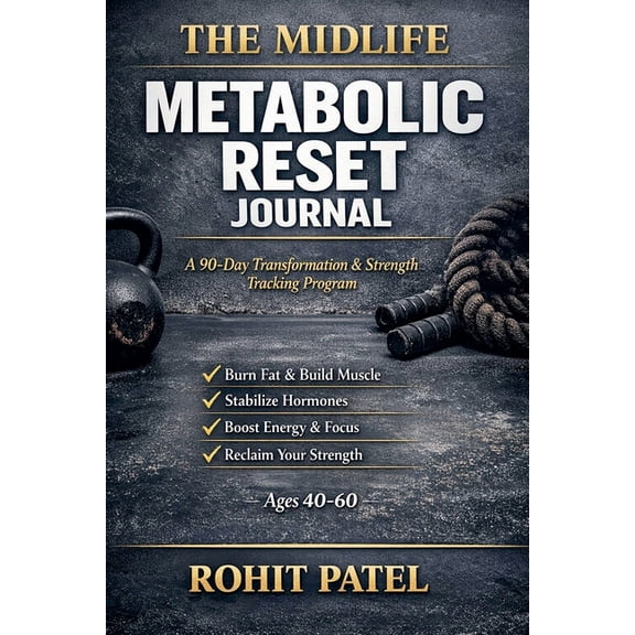 Health & Wellness The Midlife Metabolic Reset Journal - The 90-Day Transformation & Strength Tracking Program (Ages 40-60), Book 3, (Paperback)
