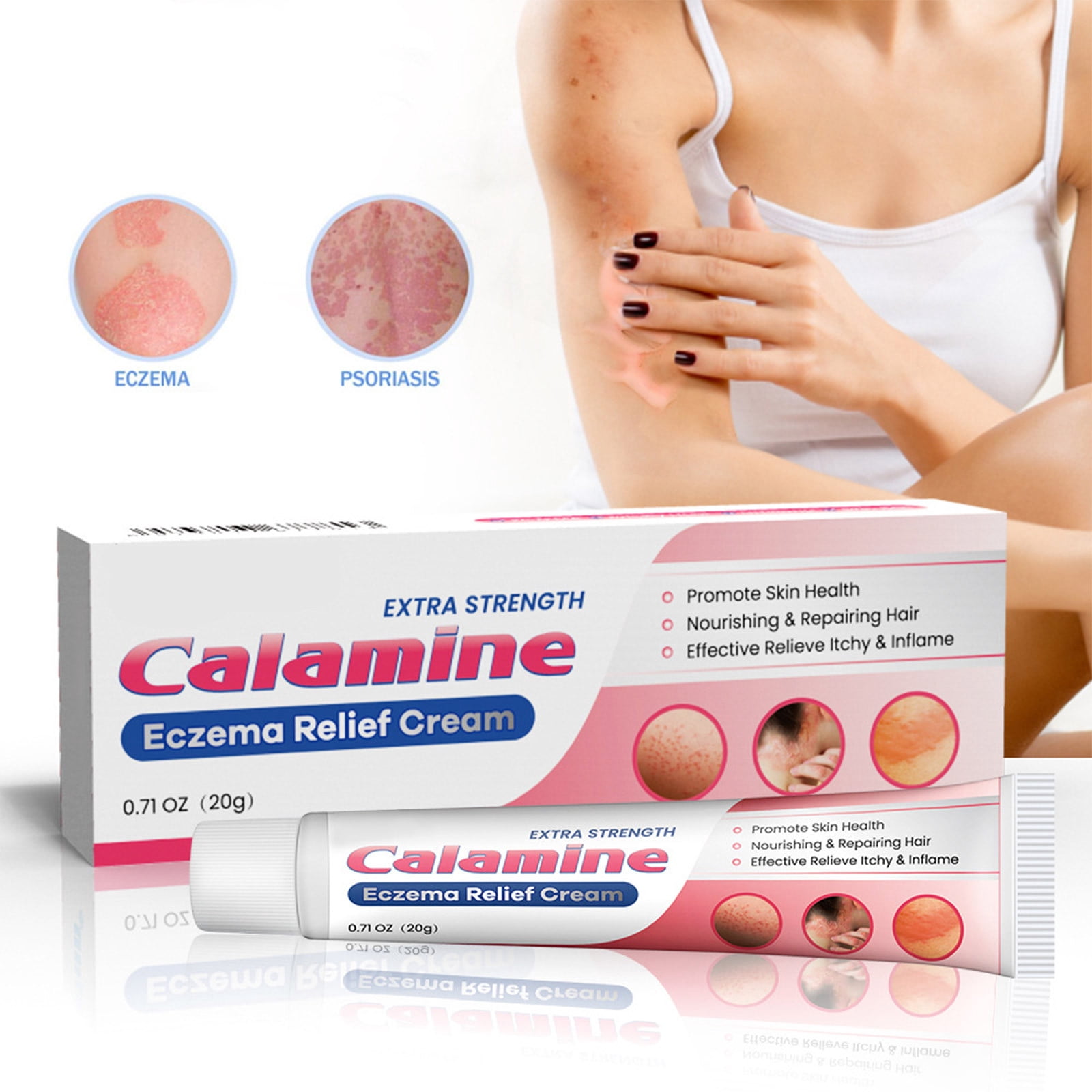 Health and Beauty Calamine Skin Moisturizer Anti-Itch Cream, Anti-Itch Skin Cream