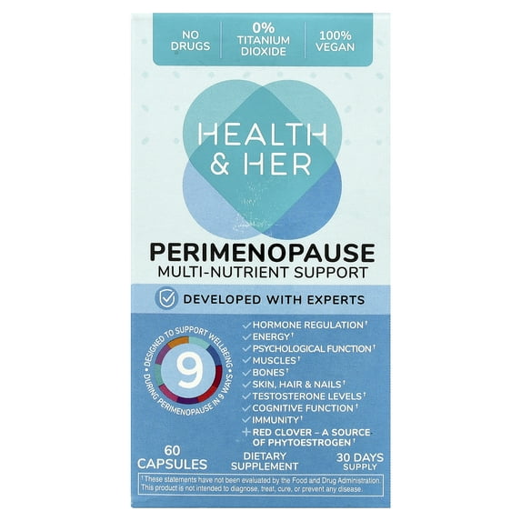 Health and Her Perimenopause, Multi-Nutrient Support, 60 Capsules