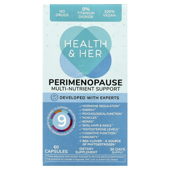 Health and Her Perimenopause, Multi-Nutrient Support, 60 Capsules