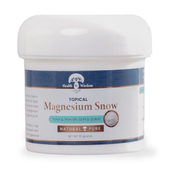 Health and Wisdom - Magnesium Snow USP - 10 Gram