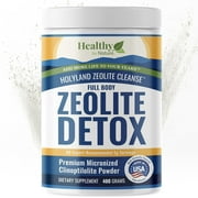 مسحوق تطهير الجسم وإزالة السموم من الجسم من HolyLand Zeolite Healthy by Nature لدعم المناعة وصحة الأمعاء، 16 أونصة 400 جم