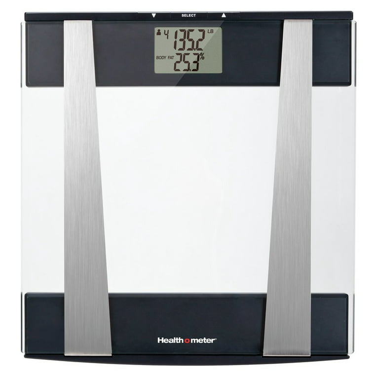 https://i5.walmartimages.com/seo/Health-o-meter-Body-Composition-Weight-Tracking-Digital-Scale-400-lbs-Capacity-LCD-Display-Glass-Platform-4-Users-Clear-Black-Stainless-Steel_1de86dc2-62a6-4e13-b508-61361fb8050a_1.c19ccbfe7bce5cf0eaef4971e744e789.jpeg?odnHeight=768&odnWidth=768&odnBg=FFFFFF