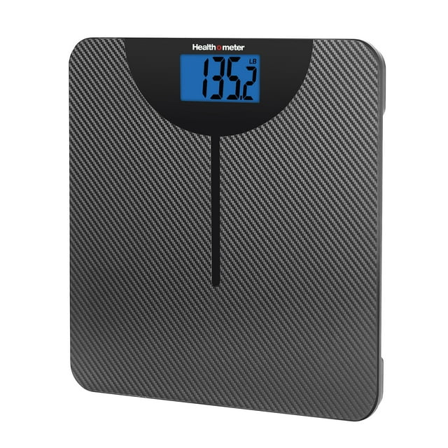 Health o meter LCD Carbon Fiber Digital Body Weight Scale, 400lb