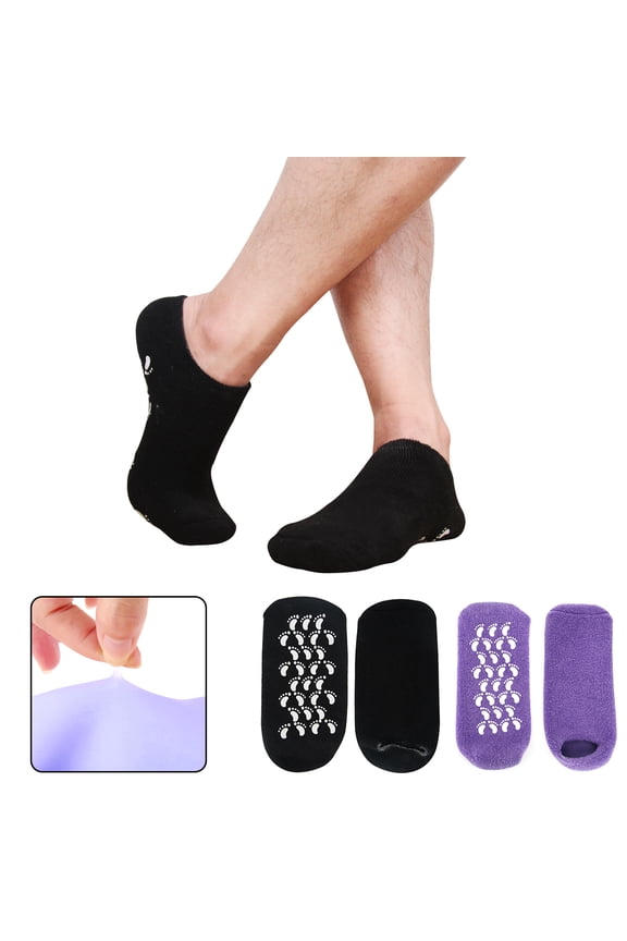 Health socks Moisturizing Socks for Cracked Heels - Aloe Socks to Treat Dry Feet Fast, Pain Relief for Rough Skin with Foot Lotion Spa Socks for Women Heel Repair & Mens Cracked Heel