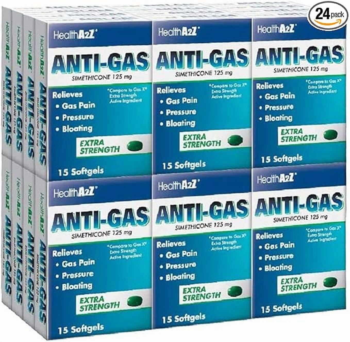 HealthA2Z Anti-Gas, Compare to Gas X Extra Strength Active Ingredient ...