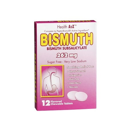 HealthA2Z® Bismuth Subsalicylate Chewable Tablets