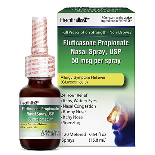 HealthA2Z® Fluticasone Propionate Nasal Sprays, 24 Hour Allergy Relief