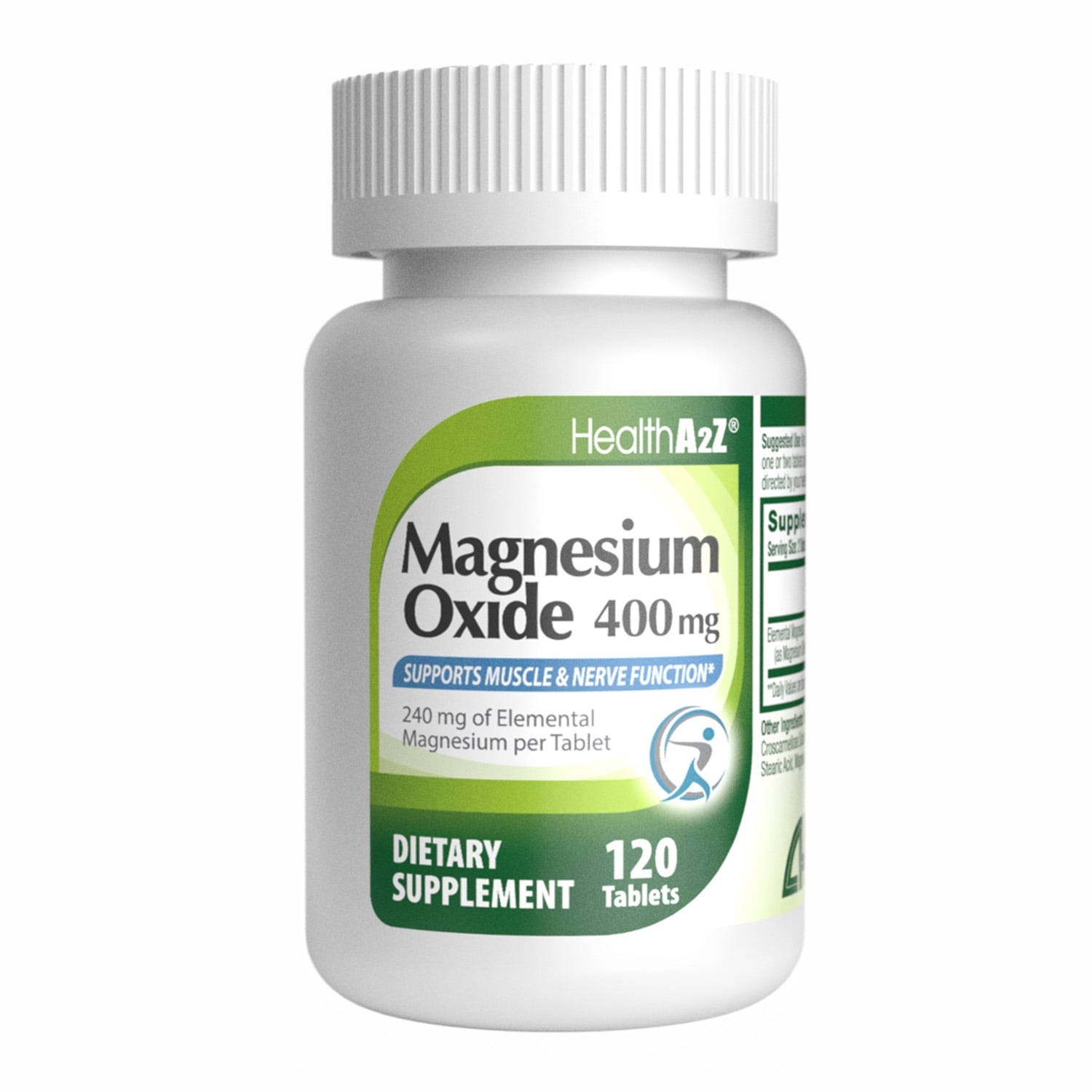 HealthA2Z Magnesium Oxide 400mg Tablets , 120 counts