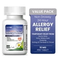thumbnail interactive-video image 1 of HealthA2Z Allergy Medicine Loratadine, 24 Hour Non-Drowsy Allergy Pill and Sinus Relief, 10 mg, 300 Tablets, 1 of 14
