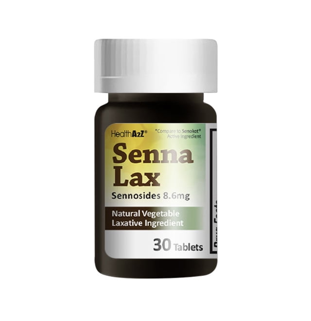 HealthA2Z Senna Lax Sennosides 8.6 mg Laxative 30ct