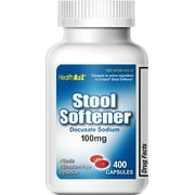 HealthA2Z® Stool Softener, Docusate Sodium 100mg, 400 Capsules