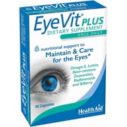 HealthAid Eye Vit Plus, Nutritional Vision Support, 30 Capsules