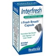 thumbnail image 1 of HealthAid Interfresh, 60 Soft Gel Capsules, Twice Daily, Fights Bad Breath and Aids in Digestion and Colon Health, Feel Fresh All Day Long, 1 of 3