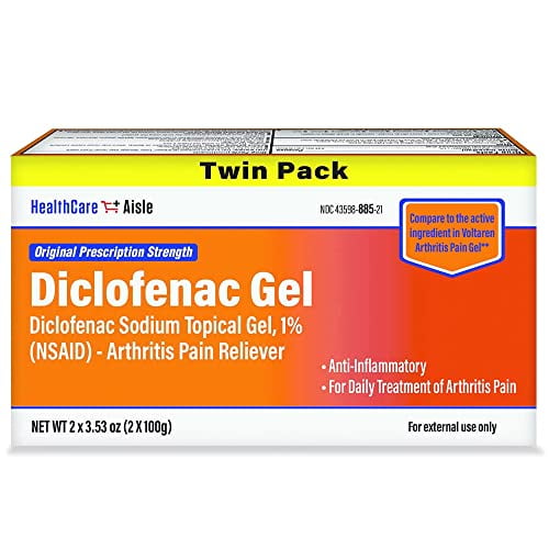 HealthCareAisle Diclofenac Gel Twin Pack Diclofenac Sodium Topical Gel
