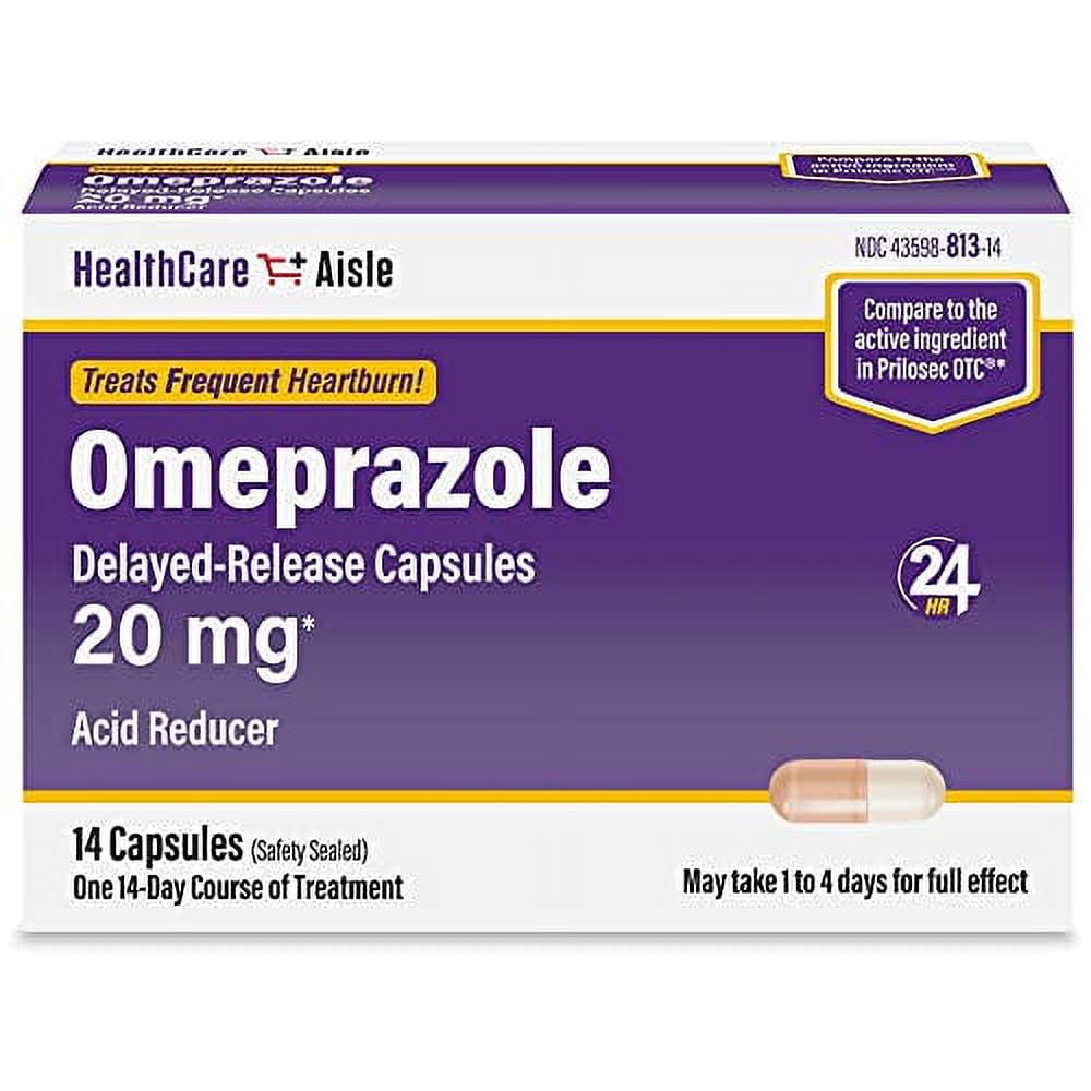 HealthCareAisle Omeprazole 20 mg – 14 DelayedRelease Capsules Acid