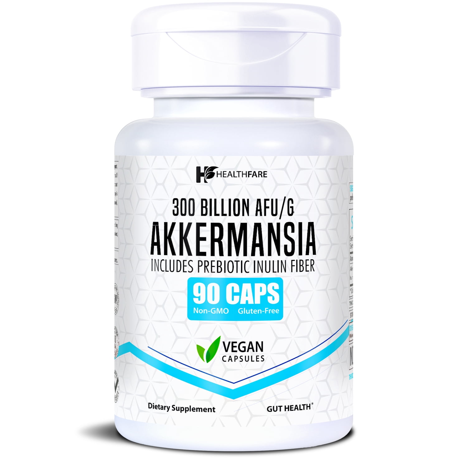 HealthFare Akkermansia Muciniphila, 300 Billion AFU, 90 Veg