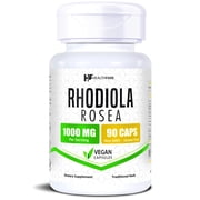 HealthFare Rhodiola Rosea 1000mg | Energy, Stress & Focus Support | 90 Vegan Capsules | Non-GMO, Gluten-Free | Made in USA