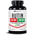 thumbnail image 1 of HealthFare Rutin Supplement 500mg | 200 Vegan Capsules | Natural Bioflavonoid Formula | Extra Strength Antioxidant Support | Non-GMO, Gluten-Free | Made in USA, 1 of 6
