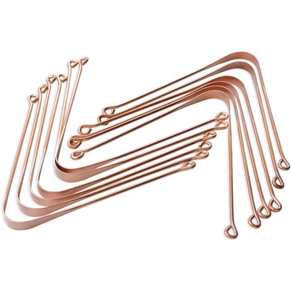HealthGoodsIn- Pure Copper Tongue Cleaner Set of 12