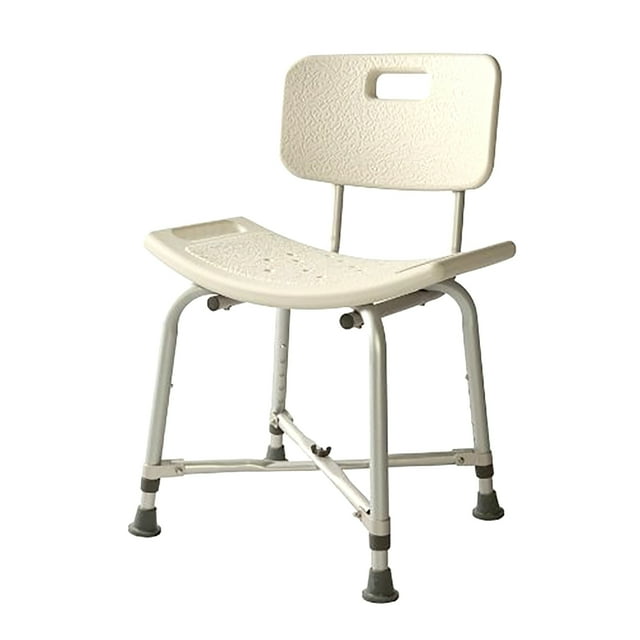 HealthLine Bath Bench with Back HeavyDuty Adjustable Height