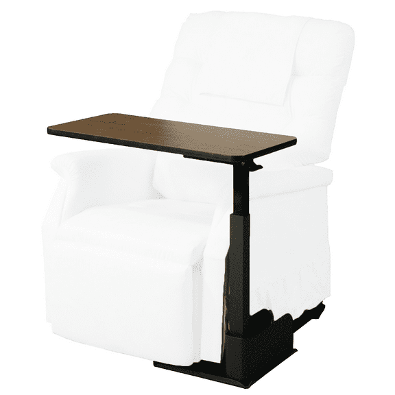 HealthLine Bedside Table, Medical Adjustable Overbed Bedside Tilt Table, Hospital and Home Use, Right Side