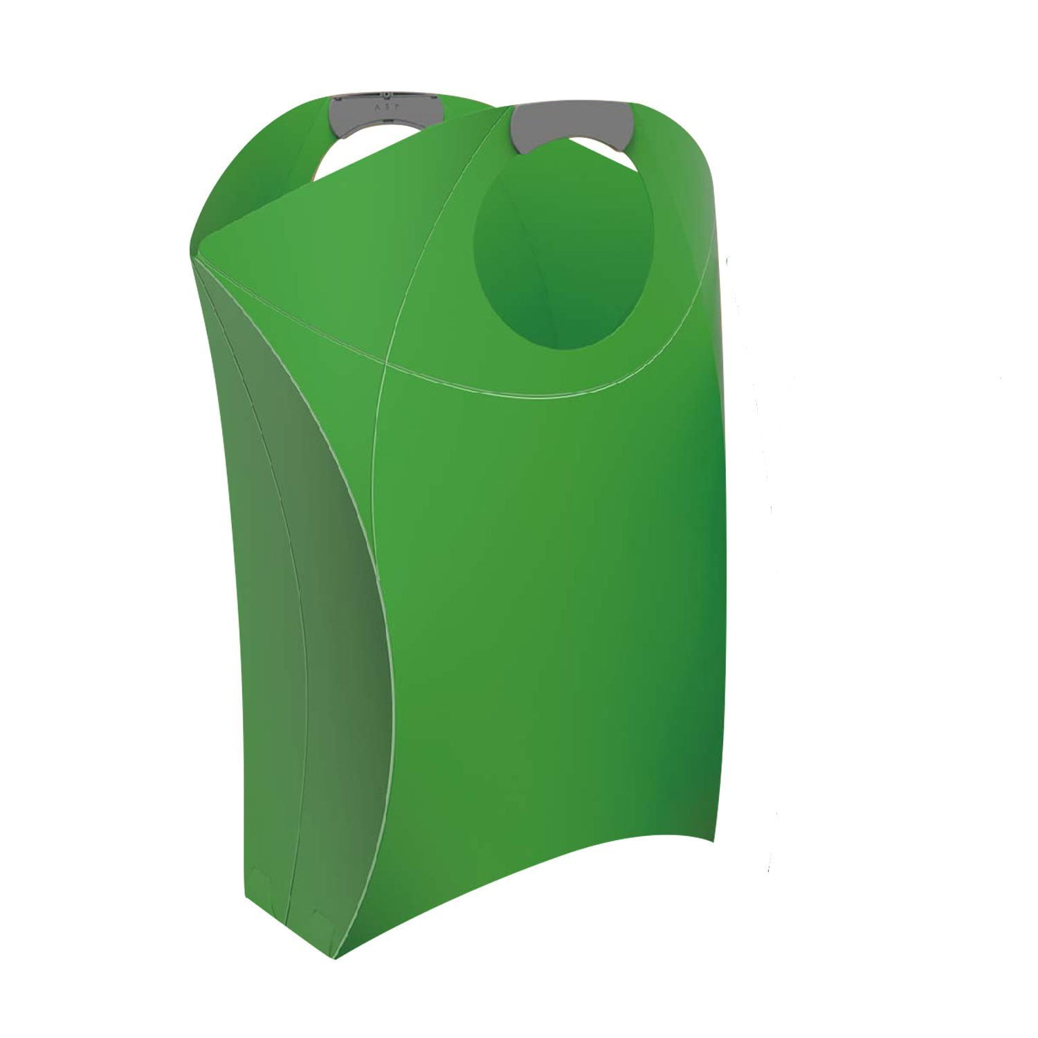 HealthLine Collapsible Laundry Hamper with Durable Handles, Green