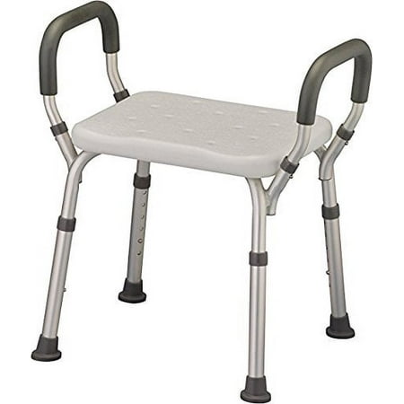 HealthLine Trading Bath Seat Shower Bench with Arms White