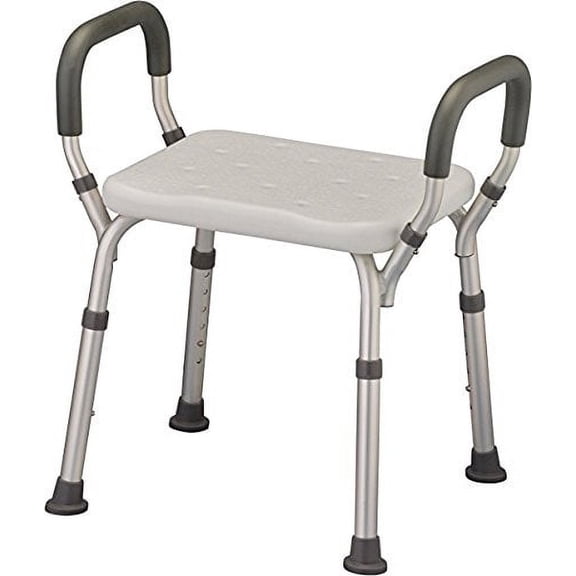 Healthline Trading Bath Seat Shower Bench with Arms White