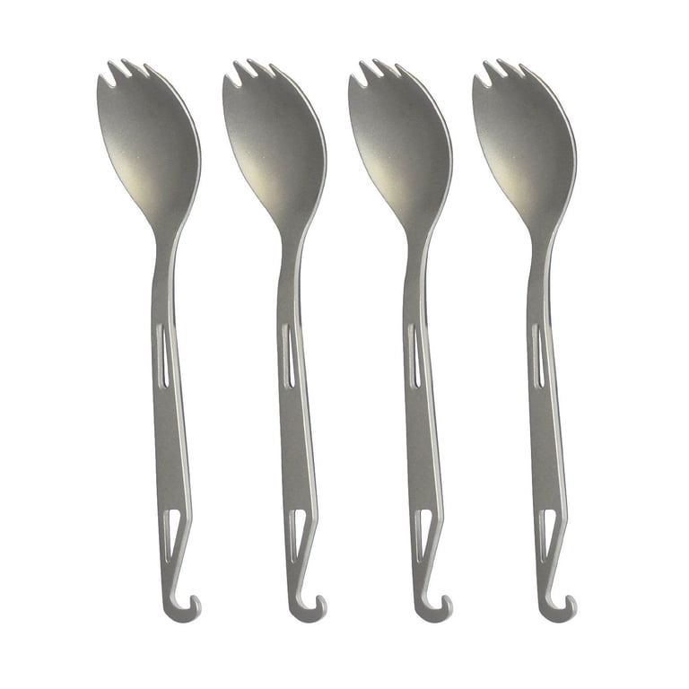 HealthPro Ultra Lightweight Super Strong Titanium Spork Set (4