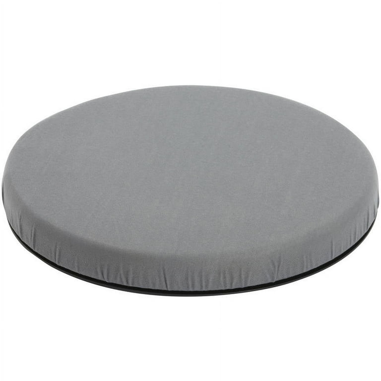 HealthSmart 360 Degree Swivel Seat Cushion, Chair Assist for Elderly,  Swivel Seat Cushion for Car, Twisting Disc, Gray, 15 Inches in Diameter 