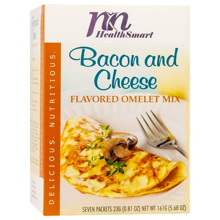 HealthSmart Bacon & Cheese Flavored Omelet Mix- 7 Packets, 23g