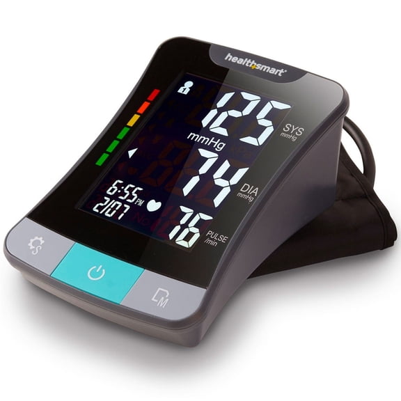 HealthSmart Premium Digital Upper Arm Blood Pressure Monitor, Irregular HR, Stores 240 Readings