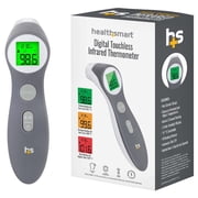 HealthSmart Digital Touchless Infrared Thermometer, white and gray