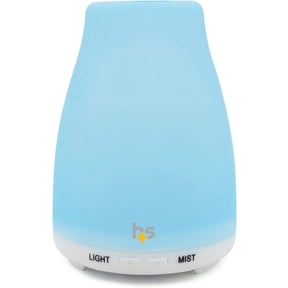 HealthSmart Essential Oil Diffuser, Cool Mist Humidifier and Aromatherapy Diffuser with 150ML Tank Ideal for Small Rooms, Adjustable Timer and Mist Mode, White