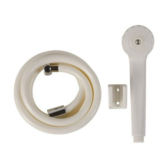 HealthSmart Handheld Body Shower Head, 60"H x 2"W x 3"D, White