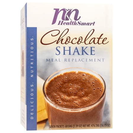 HealthSmart - High Protein Meal Replacement Shake - Chocolate - 35g Protein - Low Carb - Low Calorie - Gluten Free - 7/Box