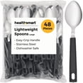 thumbnail image 1 of HealthSmart Lightweight Adaptive Teaspoon Utensil Set, 48 Count, Stainless Steel, 1 of 6
