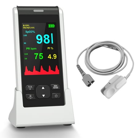 HealthTree Handheld Pulse Oximeter, Fingertip Pulse Oximeter for Adult Blood Oxygen Saturation Monitor with SpO2 & Pulse Rate