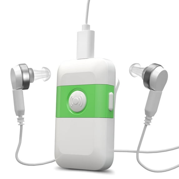 HealthTree Pocket Personal Sound Amplifier, Rechargeable, White