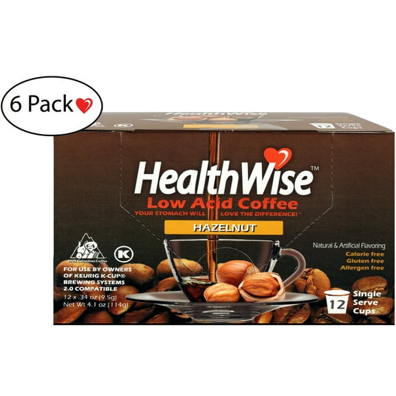 HealthWise Hazelnut Low Acid Keurig K-Cups