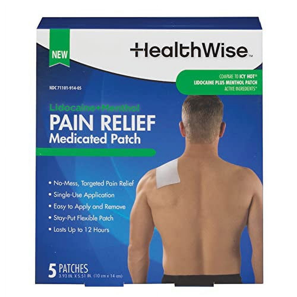 Wellpatch Warming Pain Relief Heat Patch, 4 Large Patches, 5X4